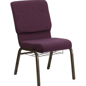 Flash Furniture Hercules Series 18.5 Inch Wide Plum Church Chair w/ Communion Cu - All