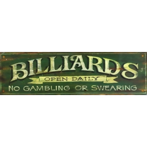 Red Horse Billiards Green Sign - All