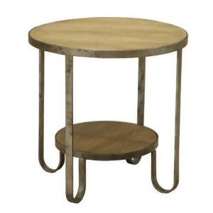 Armen Barstow End Table With Gunmetal Frame - All