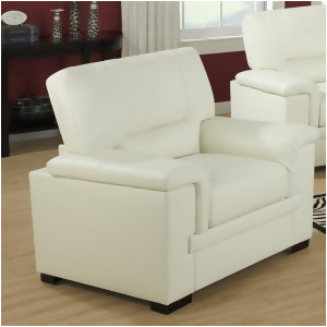 Monarch Specialties 8811Iv Upholstered Chair in Ivory Leather - All
