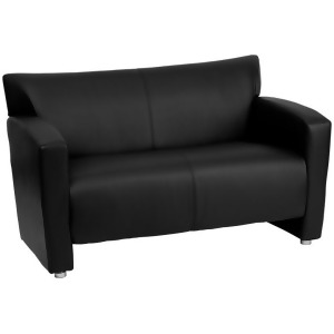 Flash Furniture Hercules Majesty Series Black Leather Loveseat 222-2-Bk-gg - All