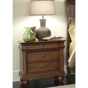 Liberty Furniture Rustic Traditions Night Stand in Rustic Cherry Finish - All