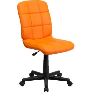 Flash Furniture Mid-Back Orange Quilted Vinyl Task Chair Go-1691-1-org-gg - All