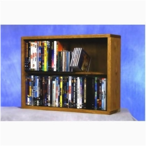 Wood Shed Solid Oak 2 Row Dowel Cd/dvd Cabinet Tower - All