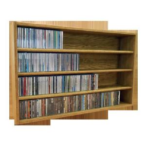 Wood Shed Solid Oak Desktop / Shelf Cd Cabinet 376 Cd Capacity - All