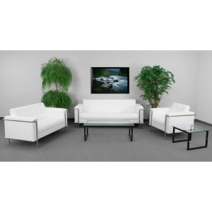 Flash Furniture Hercules Lesley Series Reception Set In White - All