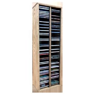 Wood Shed Solid Oak Cd Tower 120 Cd Capacity - All