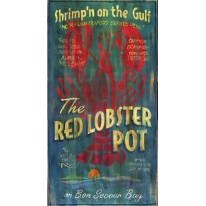 Red Horse Lobster Pot Sign - All