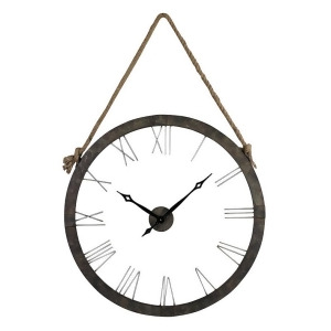 Sterling Industries 26-8643 Metal Wall Clock Hung On Rope - All