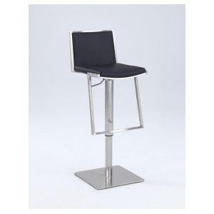 Chintaly 0894 Contemporary Pneumatic Stool In Black - All