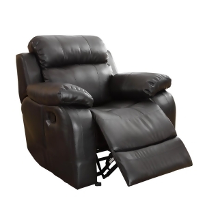 Homelegance Marille Rocking Reclining Chair in Black Leather - All