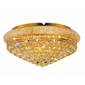 Lighting By Pecaso Adele Collection Flush Mount D28in H13in Lt 15 Gold Finish - All