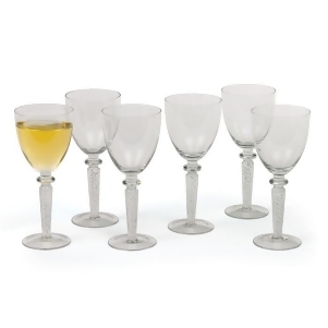 Go Home Coil Wine Glasses Set Of 6 In White - All