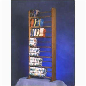 Wood Shed Solid Oak 7 Row Dowel Book Rack - All