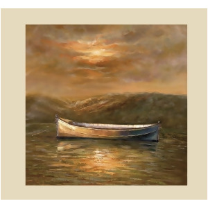 Bassett Transitions Sunset Canoe Canvas Art - All