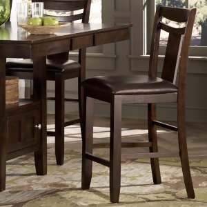 Homelegance Broome Counter Chair in Brown Bi-Cast Vinyl Set of 2 - All