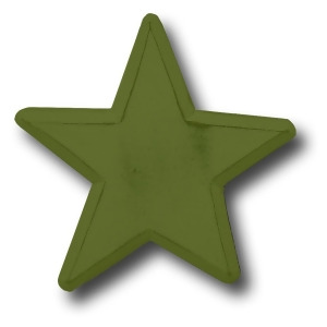 One World Distressed Star Army Green Wooden Drawer Pulls Set of 2 - All