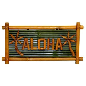 Bamboo Small Aloha Sign - All
