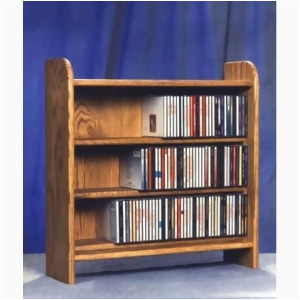 Wood Shed Solid Oak 3 Shelf Cd Cabinet - All