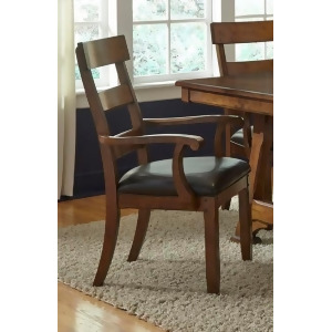 A-america Ozark Ladderback Arm Chair With Upholstered Seat Set of 2 - All