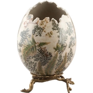 Oriental Danny Porcelain Egg With Bronze Accent 60211 - All