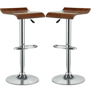 Modway Bentwood Barstools Set of 2 in Oak - All