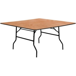 Flash Furniture 60 Inch Square Wood Folding Banquet Table Yt-wfft60-sq-gg - All