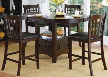 Homelegance Junipero 5 Piece Extension Counter Height Dining Room Set 