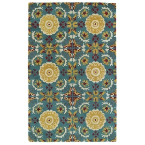Kaleen Global Inspirations Glb06 Rug In Turquoise - All