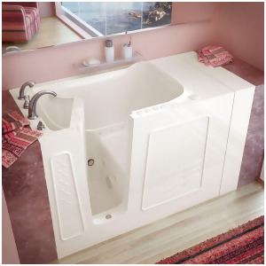 Meditub 30x53 Left Drain Biscuit Whirlpool Air Jetted Walk-In Bathtub - All