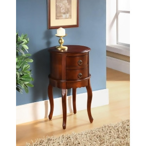 All Things Cedar Classic Accents Twin Drawer Round Hall Table - All