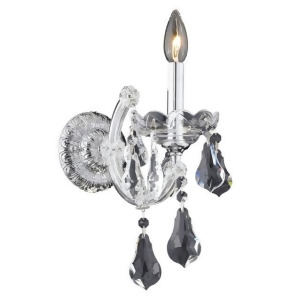 Lighting By Pecaso Karla Collection Wall Sconce W8in H12in E8.5in Lt 1 Chrome Fi - All