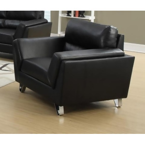 Monarch Specialties Black Bonded Leather Match Chair I 8201Bk - All