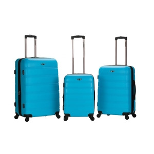 Rockland Turquoise Melbourne 3 Piece Luggage Set - All