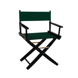 Yu Shan Extra-wide Premium Directors Chair Black Frame with Hunter Green Color C - All
