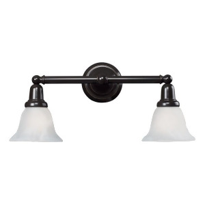 Nulco Lighting Vintage Bath 84021/2 2Light Glass Bath Bar in Oil Rubbed Bronze F - All