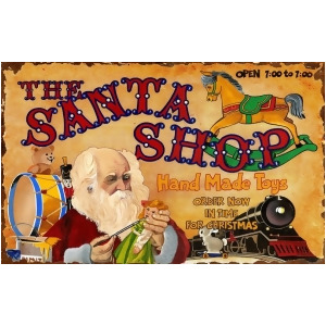 Red Horse Santa Shoppe Sign - All