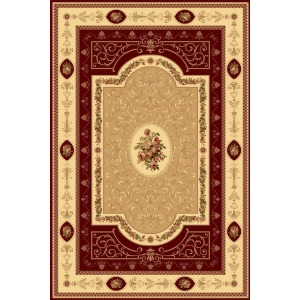 Rugs America New Vision French Aubusson Cherry 1365-Chr Rug - All