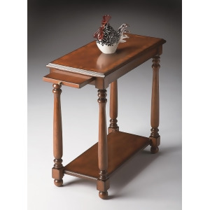 Butler Masterpiece Devane Chairside Table In Olive Ash Burl - All