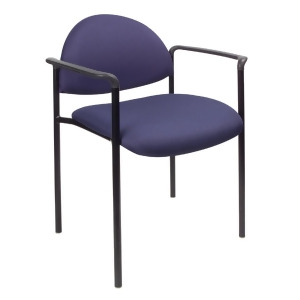 Boss Chairs Boss Diamond Stacking w/ Arm in Blue - All