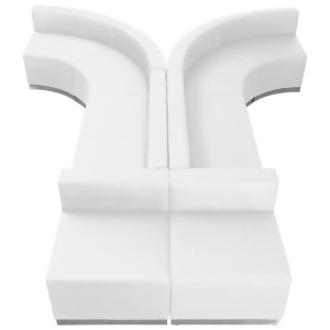 Flash Furniture Zb-803-620-set-wh-gg Hercules Alon Series White Leather Receptio - All