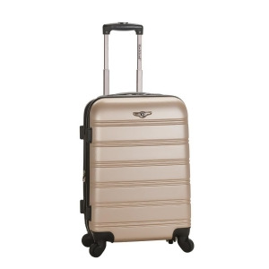 Rockland Champagne Melbourne 20 Expandable Abs Carry On - All