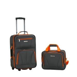 Rockland Charcoal 2 Piece Luggage Set - All