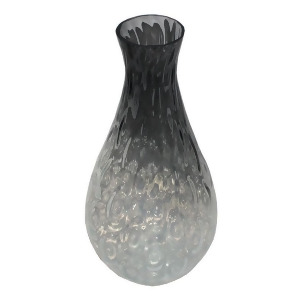 Entrada En111007 Black Bubble Glass Vase Set of 2 - All