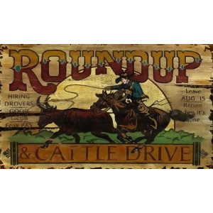 Red Horse Roundup Sign - All