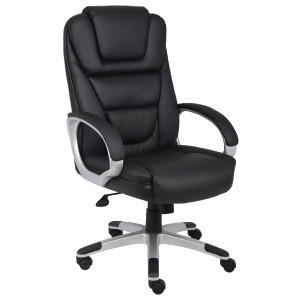 Boss Chairs Boss Ntr Executive Leatherplus Chair w/ Knee Tilt - All