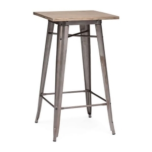 Zuo Titus Bar Table in Rustic Wood - All