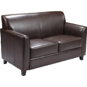 Flash Furniture Hercules Diplomat Series Brown Leather Loveseat Bt-827-2-bn-gg - All