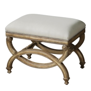Uttermost Karline Small Bench in Antiqued Almond - All