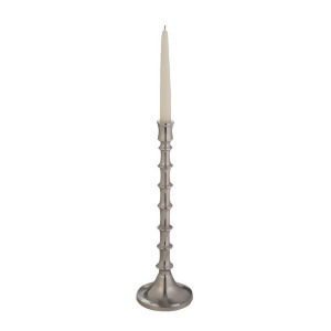 Lazy Susan Silver Bamboo Candleholder - All